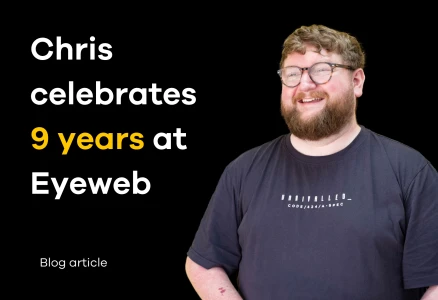 Chris celebrates nine years at Eyeweb